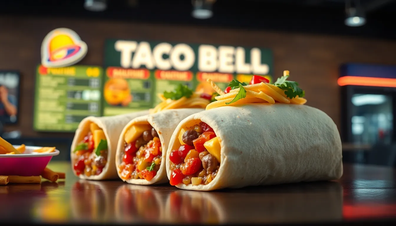 Burritos Taco Bell Menu